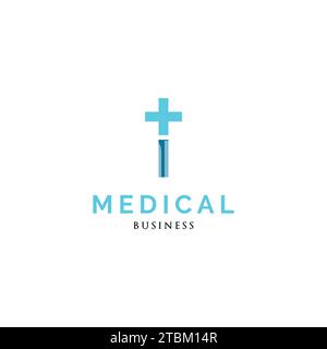 Der Anfangsbuchstabe I Cross und das Icon Logo inspirieren Stock Vektor