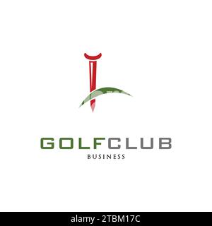 Initial Letter L Golf Club Icon Logo Design Vorlage Stock Vektor