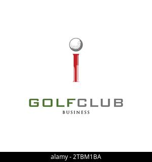 Initial Letter I Golf Club Icon Logo Design Vorlage Stock Vektor