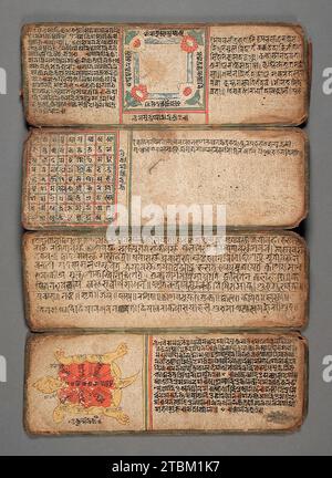Buch der Astrologie und Omen, 14.-16. Jahrhundert. Stockfoto