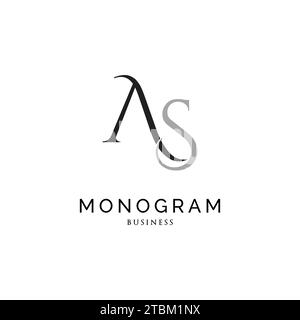 Anfangsbuchstabe ALS Design-Vorlage für das Monogramm-Symbol Stock Vektor