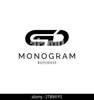 Inspiration für das Design des GD-Monogramms Stock Vektor