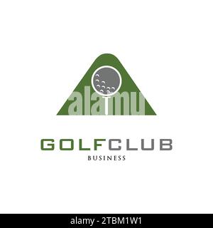 Initial Letter A Golf Club Icon Logo Design Vorlage Stock Vektor