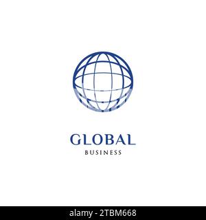Global Icon Logo Design-Vorlage Stock Vektor