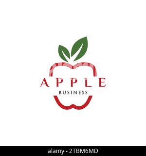 Apple Icon Logo Design Vorlage Stock Vektor