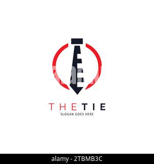 Design Der Grafikvorlage Für Das Tie Icon Vector Logo Stock Vektor