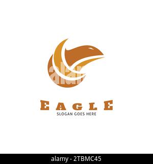 Eagle Icon Vektor Logo Vorlage Illustration Design Stock Vektor