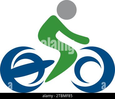 Ist ein Symbol mit Sport, vor allem Radfahrer verbunden Stock Vektor