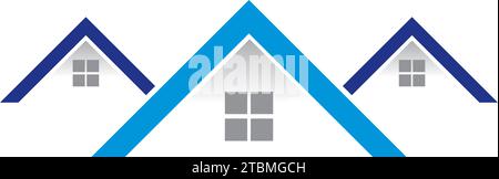 Ist ein Symbol der Haus-, Aufenthalts- oder Gehäuse ergänzende Stock Vektor