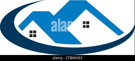 Ist ein Symbol der Haus-, Aufenthalts- oder Gehäuse ergänzende Stock Vektor