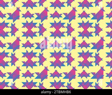 Ist die Kunst des verschmelzen von Objekten, so dass es zu einer Form von Muster Hintergrund Stock Vektor