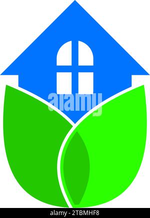 Ist ein Symbol der Haus-, Aufenthalts- oder Gehäuse ergänzende Stock Vektor