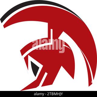 Ist ein Symbol mit einem Spartanischen, Gladiator oder Fighter verbunden Stock Vektor