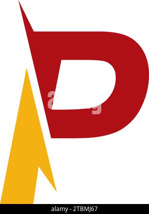 Ist ein Symbol in Form einer Kombination aus Buchstaben Stock Vektor