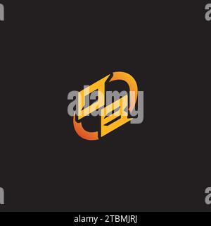 BO Kombination Buchstaben einzigartige Initialen Logo Esport für Gaming-Team, youtube, Twitch Stock Vektor