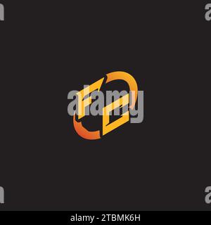 CF-Kombibuchstabe einzigartige Initialen Logo-Esport für Gaming-Team, youtube, Zucken Stock Vektor