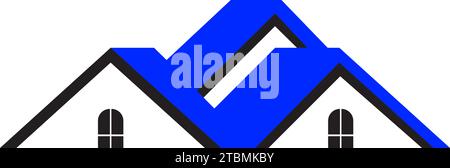 Ist ein Symbol der Haus-, Aufenthalts- oder Gehäuse ergänzende Stock Vektor