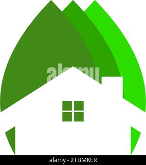 Ist ein Symbol der Haus-, Aufenthalts- oder Gehäuse ergänzende Stock Vektor