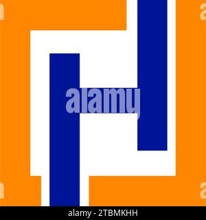 Ist ein Symbol in Form einer Kombination aus Buchstaben Stock Vektor