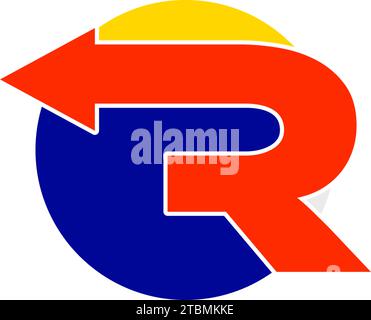 Ist ein Symbol in Form einer Kombination aus Buchstaben Stock Vektor