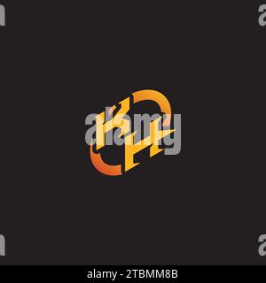 HK Kombibuchstabe einzigartige Initialen Logo Esport für Gaming-Team, youtube, Twitch Stock Vektor