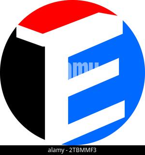 Ist ein Symbol in Form einer Kombination aus Buchstaben Stock Vektor