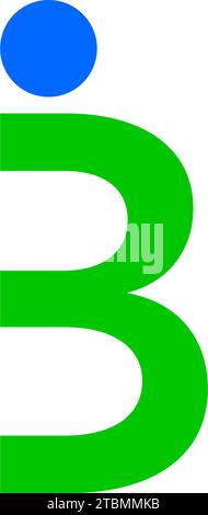 Ist ein Symbol in Form einer Kombination aus Buchstaben Stock Vektor