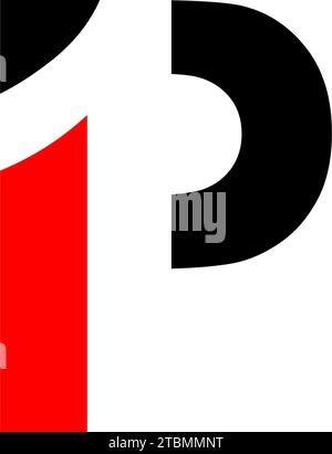 Ist ein Symbol in Form einer Kombination aus Buchstaben Stock Vektor