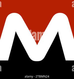 Ist ein Symbol in Form einer Kombination aus Buchstaben Stock Vektor