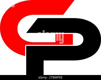 Ist ein Symbol in Form einer Kombination aus Buchstaben Stock Vektor