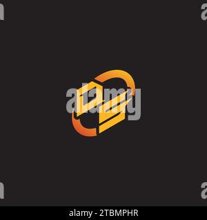 SD-Kombibuchstabe einzigartige Initialen Logo ePort für Gaming-Team, youtube, Twitch Stock Vektor