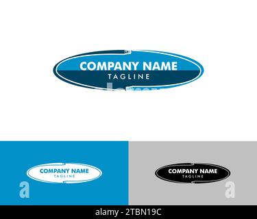 Vektorvorlage für Glasfaser-Logo Stock Vektor