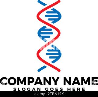 DNA-Logo-Symbol Design-Vektor Stock Vektor