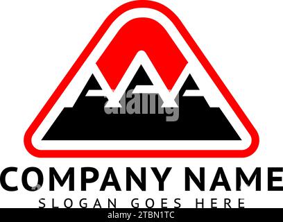 Design-Vorlage für AAA-Logo-Symbol mit Anfangsbuchstaben Stock Vektor