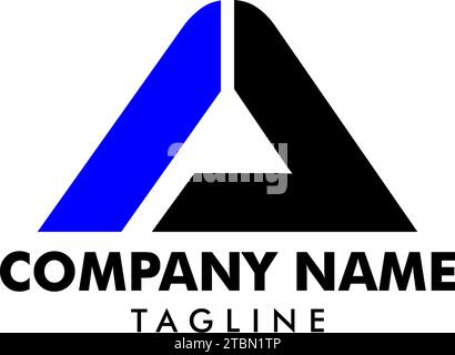 Design der AJ-Logo-Vorlage für den Anfangsbuchstaben Stock Vektor