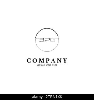 Anfangsbuchstabe BPG-Symbol Vektor-Logo-Vorlage Illustrationsdesign Stock Vektor