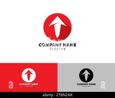 Kreispfeil Logo Vorlage Vektor-Design Stock Vektor