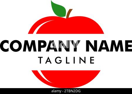 Apple Vector Illustration design Symbol logo Vorlage Stock Vektor