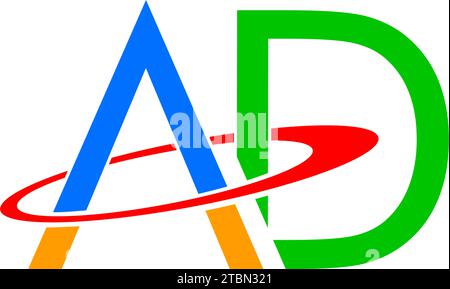 Designvorlagen mit Letter AD-Logo Stock Vektor