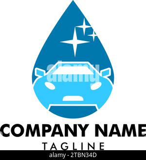 Auto waschen Logo Template Designs Stock Vektor