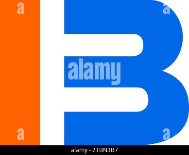 Design der ersten IB-Logovorlage Stock Vektor