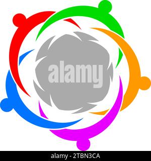 Designvorlage für Teamwork-Logos Stock Vektor