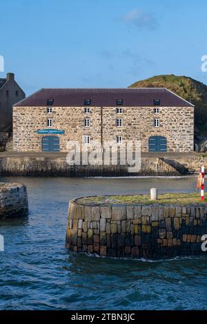 Hafen von Portsoy im november. Aberdeenshire, Schottland Stockfoto