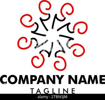 Original Letter SP-Logo-Vorlage Stock Vektor