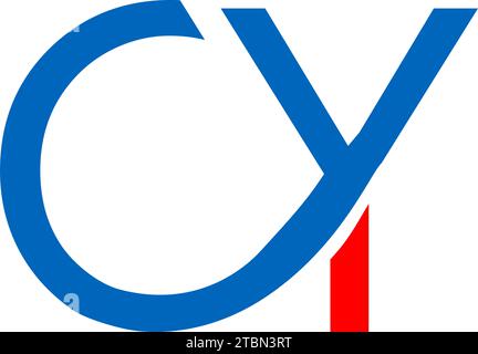 Initial CY logo Vorlage Vektor Design Stock Vektor