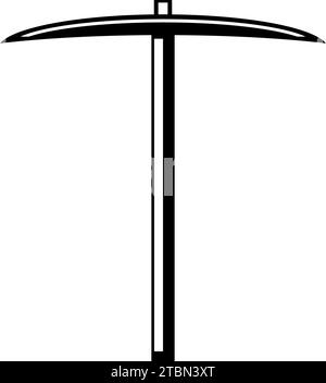 Pickaxe-Logo, Bergbauausrüstung-Logo Stock Vektor