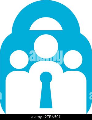Design-Element Des Symbols „Sicherheitsschloss“ Stock Vektor