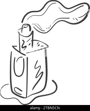 Vape Doodle-Symbol Stock Vektor