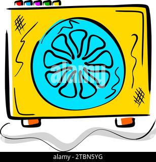 Fan-Firmenlogo-Designvorlage, Fan-Logo-Vektor-Symbol Stock Vektor