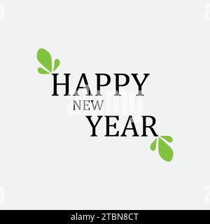 Frohes neues Jahr 2024. Stock Vektor